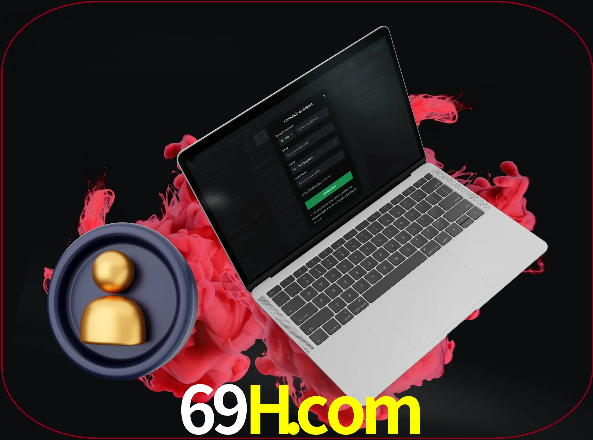 No cabeçalho do site 69h, clique no botão que o levará a um formulário especial onde terá de introduzir as suas informações actuais.